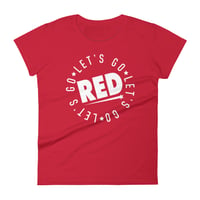 Image 1 of Let's Go Red Women's T-Shirt