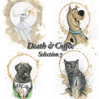 Image 1 of Ink And Coffee "Death & Coffee" Art Series - Print Selection 7
