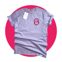 "Amame De Lejos" Lavender Mid-Weight t-shirt