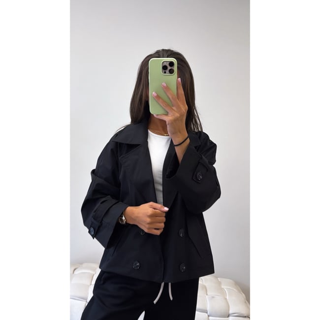 Black Button Jacket 