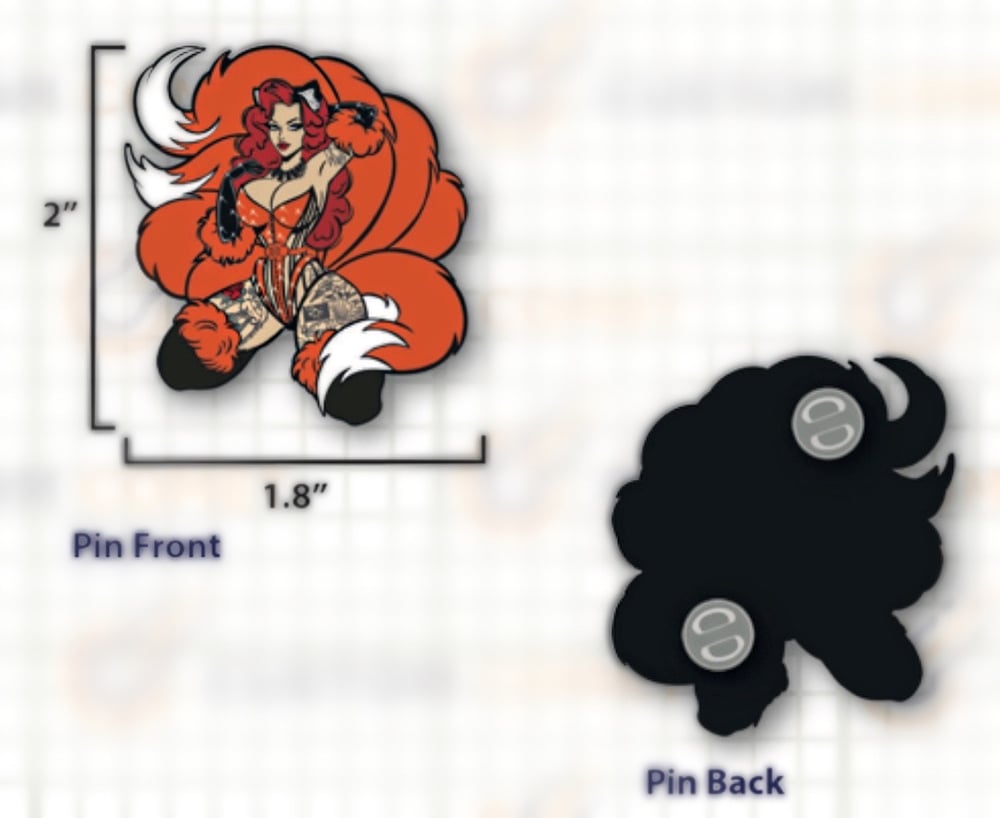 Nine Tailed Fox Pin