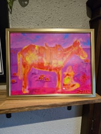 Image 1 of Smoke Break in Pink Framed Print