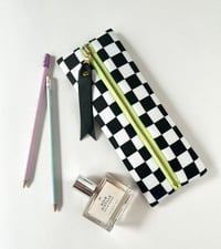 Image 1 of Checkered pencil pouch 
