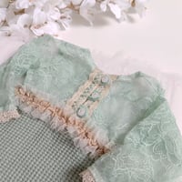 Image 2 of Newborn girls bodysuit | Fiorenza | aquamarine