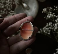 Image 4 of Superbe camée Vierge Marie, monture en argent broche et pendentif, début 1900