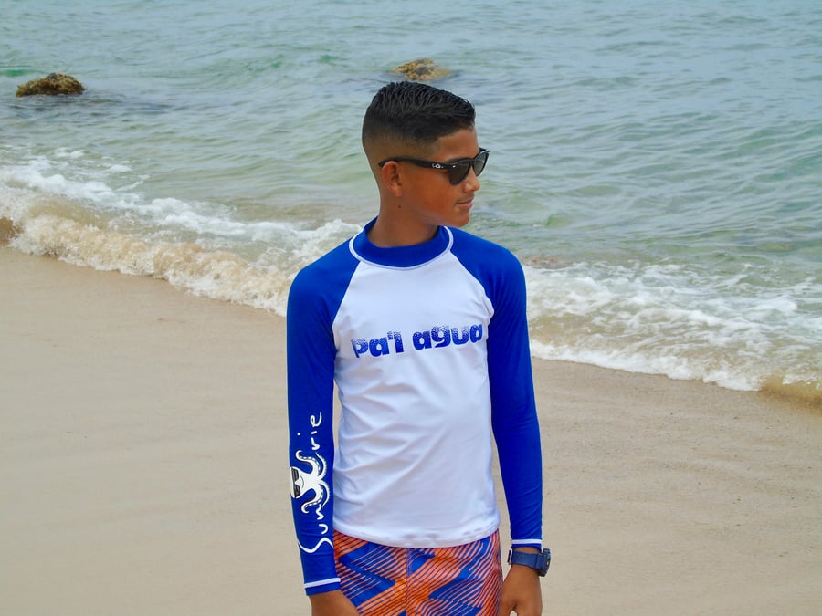 Image of Rash Guard royal blue UPF 50+