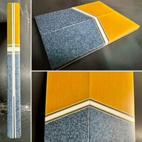 Image 1 of Lager G10 & Blue Grip-Tec Segmented Knife Scales