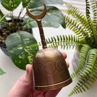 Triple Moon Altar Bell