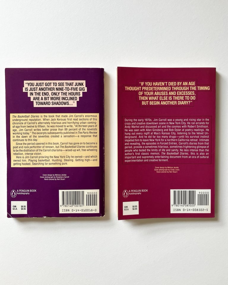 Two Inscribed Memoirs by Jim Carroll Image 2