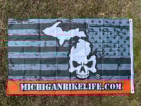 Image 3 of 3’x5’ Double Sided Mirrored Flag