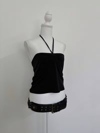 Image 1 of 00s Balck strapless tank top // M 