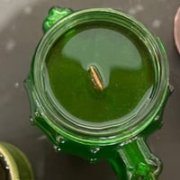 Image 4 of cedar and spruce scented cactus candle 
