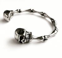 Image 5 of DOUBLE HEAD SKULL BANGLE