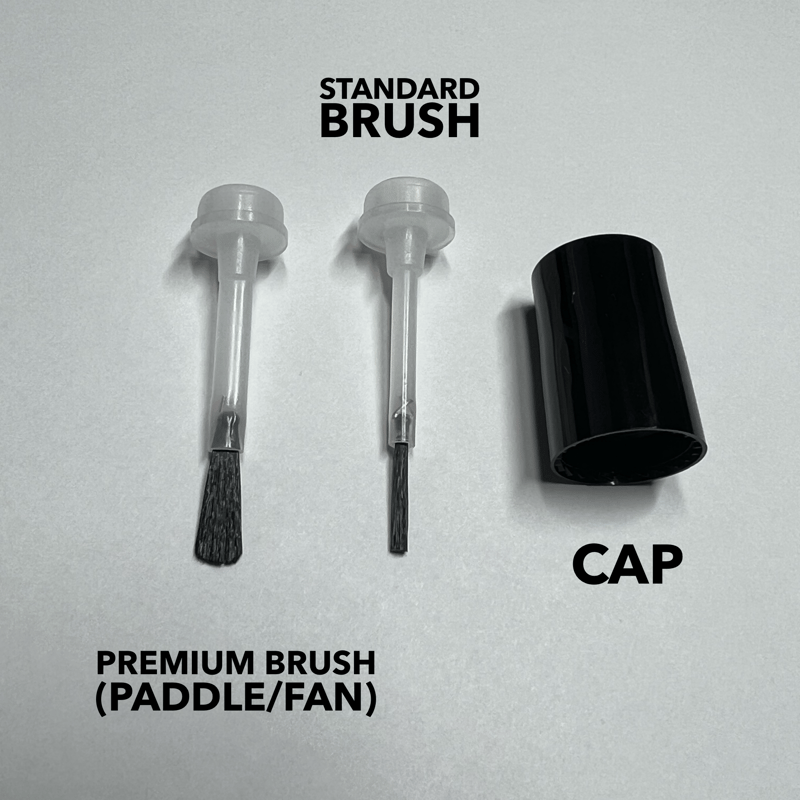 Premium Nail Polish Brushes /Replacement Brushes and Caps Glisten & Glow