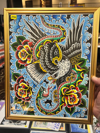 Image 4 of Battle Royal 11”x14” original painting 