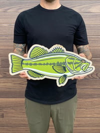 Large Mouth Bass Wood Print