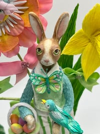 Image 2 of Miniature art doll sculpture, Easter bunny