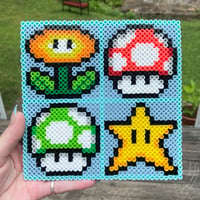 Image 1 of Super Mario Bros Perler Bead Decor