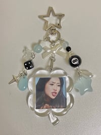 Image 1 of beabadoobee photo frame keychain