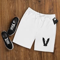 Image 3 of Men's BLACK FEATHER fleece shorts