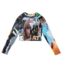 Image 2 of BAD ADS - "Jaw Dropper" - Recycled long-sleeve crop top