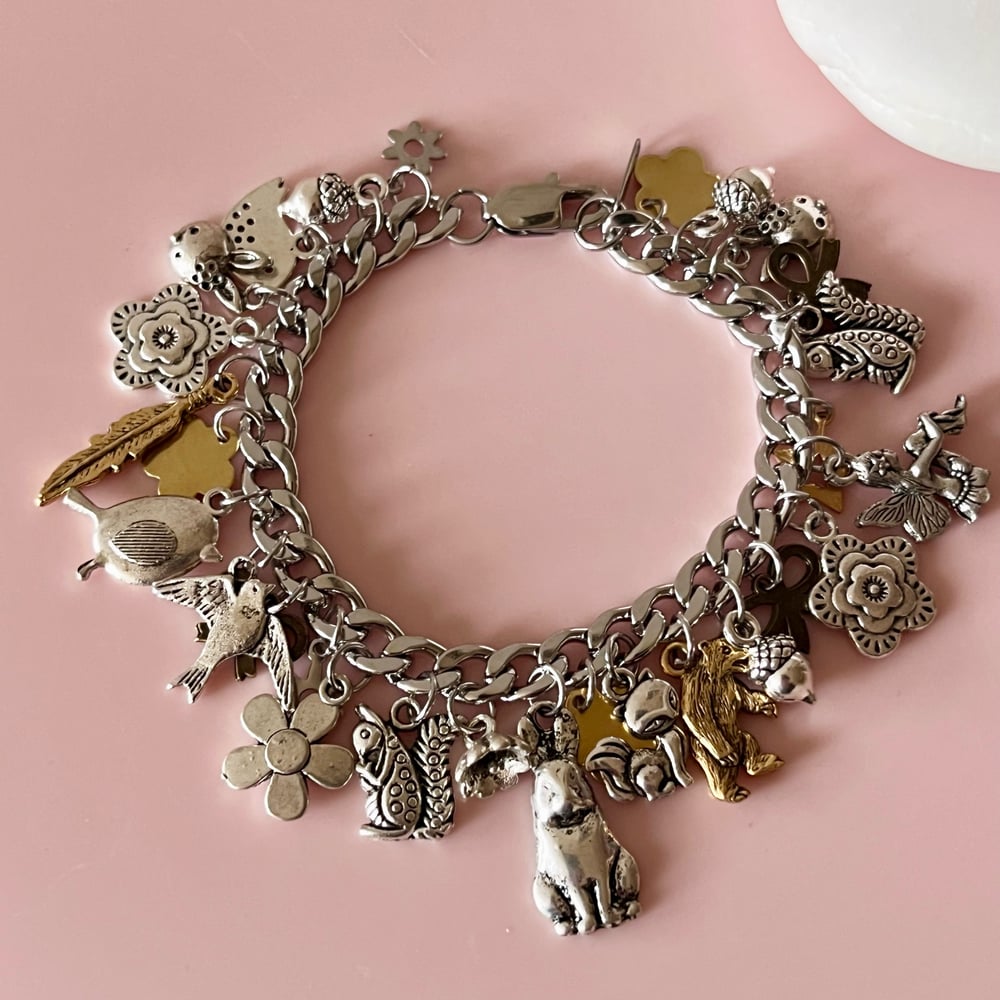 Image of One of a Kind Charm Bracelet - Woodland 1