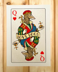 A5 print Queen of hearts 