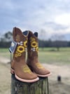 Women’s Brown Sunflower Boots