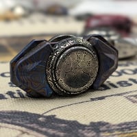 Image 10 of Preorder A New Linkage Button---DOME in Damasteel
