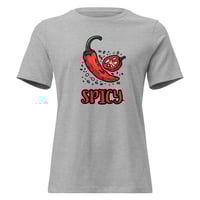 Image 1 of Women's Relaxed T-Shirt, Spicy Peppers T-Shirt | Funny Chili Pepper Graphic Tee