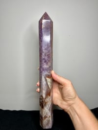 Image 3 of Large Lace Agate with Amethyst Generator #2840