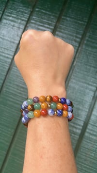 Image 1 of *new* FALL TONED RAINBOW all gem bracelets