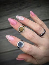 Image 3 of Cz Monogram Rings