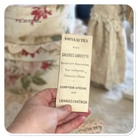 Image 6 of vintage french Aux Galeries Lafayette ephemera fabric samples