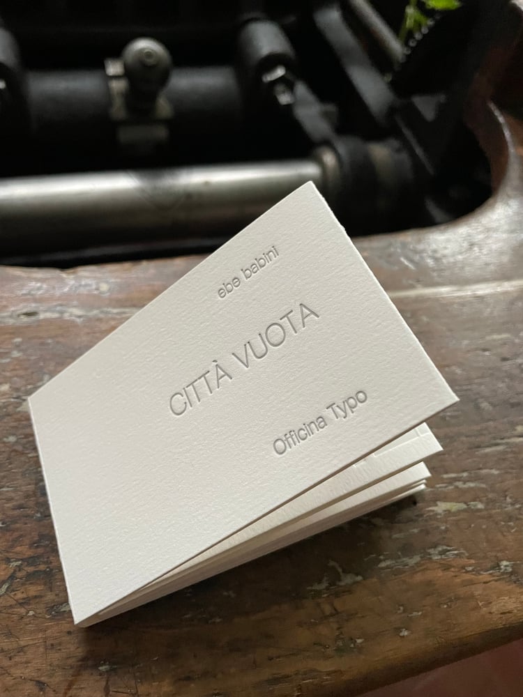 Image of CITTÀ VUOTA