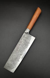 Image 4 of Thinned out Forged Integral Nakiri 180mm | 115CrV3 | Micarta