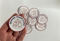 Image 1 of Defend Trans Lives Sticker