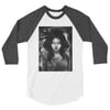 "GEISHA-WHITE" 3/4 sleeve raglan shirt 