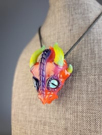 Image 5 of Orange Magenta Green DragonHead Pendant