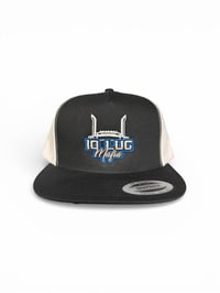 Image 4 of 10LUGMAFIA trucker hat center logo “blue outline” 