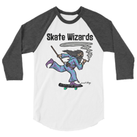 Image 3 of Skate Wizards Smoke Raglan