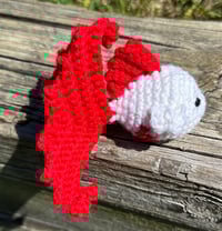Image 3 of Red and White Goldfish Amigurumi