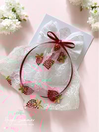 Image 1 of Summer Collection Strawberry Maxi Bow