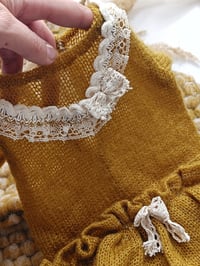 Image 3 of Photo prop - newborn body-dress for photoshoot - Mollie - mustard