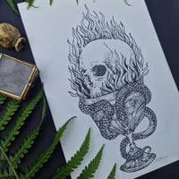 Image 2 of Flame Goblet- original artwork