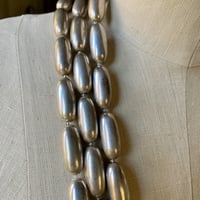 Image 3 of Silver and Lucite Beaded Necklace