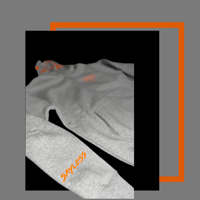 Image 2 of Full-Zip SayLess Jacket (Gray/orange)
