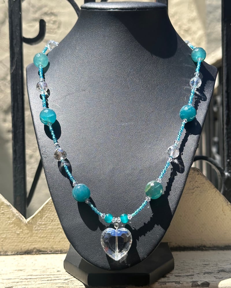 Image of bubble agate necklace