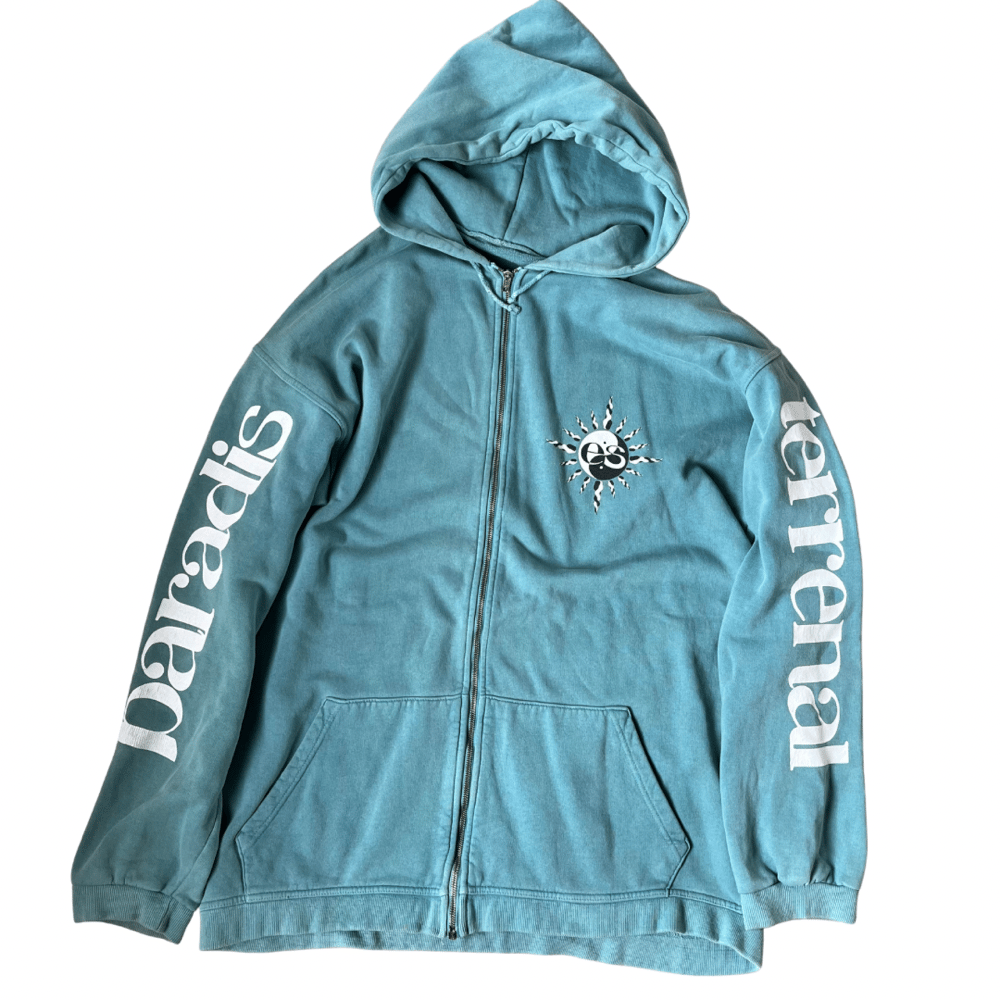 Image of Es Paradis early 90s multi logo hoodie Size XXL