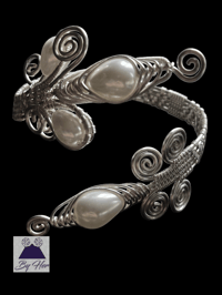 Image 3 of Pearl Herringbone Cuff